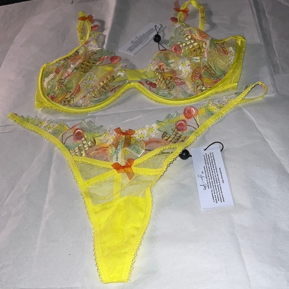2pcs Set For Love and Lemons Mirabelle Lingerie Set - Picture 5 of 16
